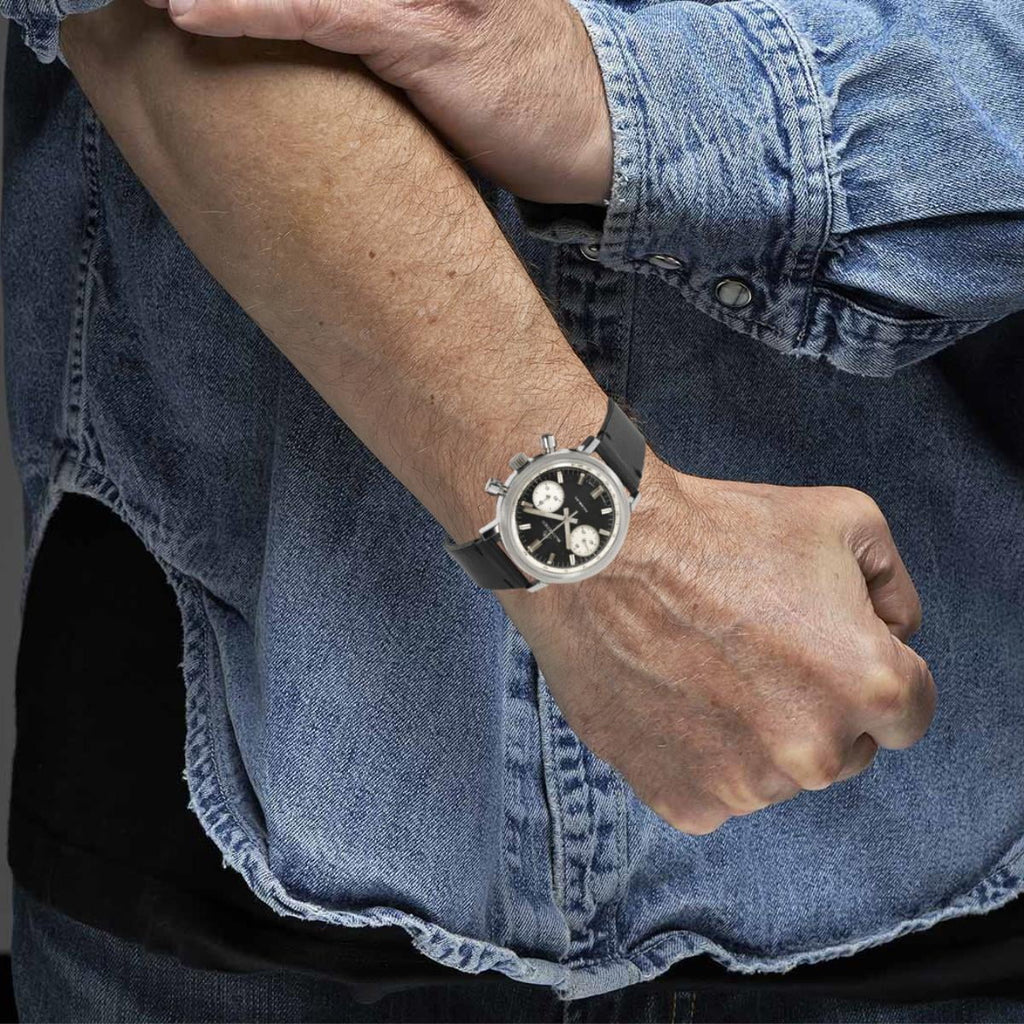 Vintage Stainless Men's Bucherer Chrono Chrono in Steel Pre-Owned Watch