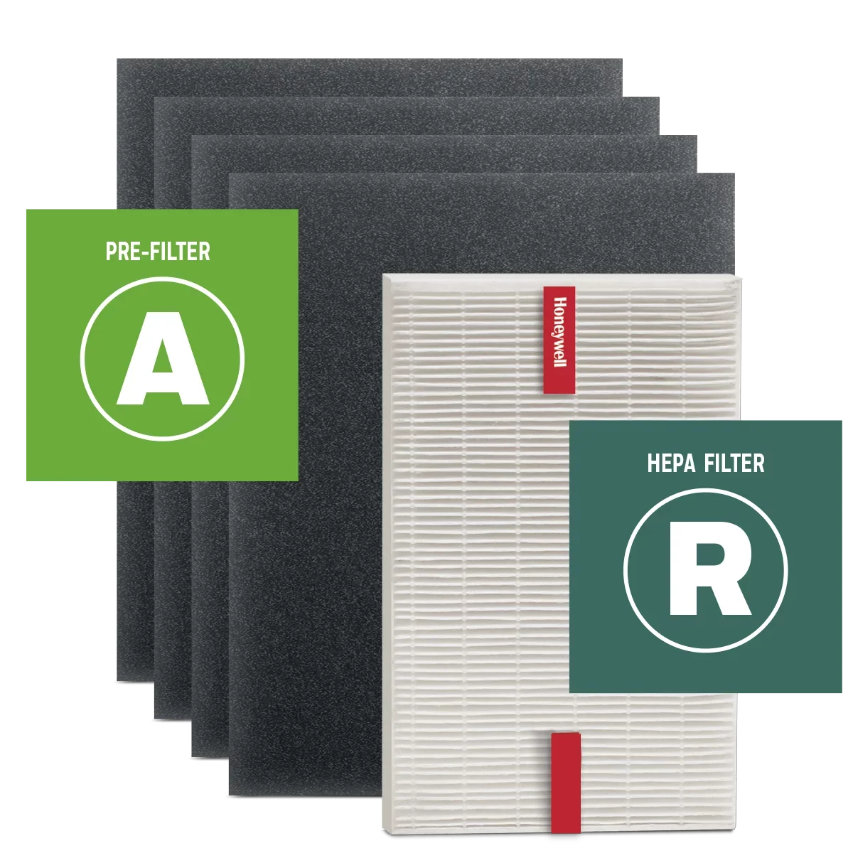 HRF-ARVP100 Pack, and R Value Pre-Filter A Filter Honeywell
