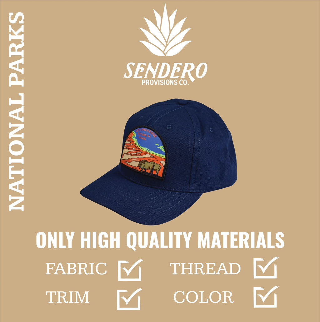 Co. National Sendero Park Snapback Adjustable Hat Provisions Yellowstone