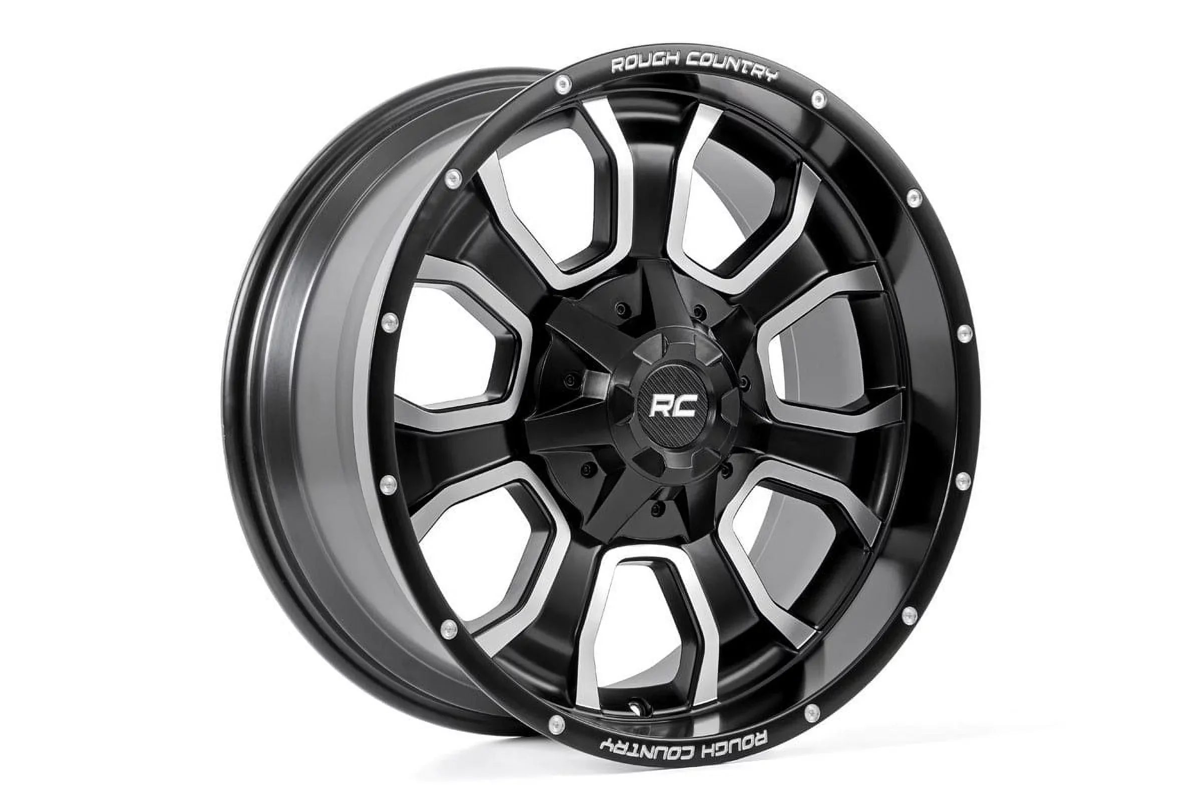 20x10 93 93201011 | Black 8x170 Wheel - Matte Rough Country Series | | -18mm