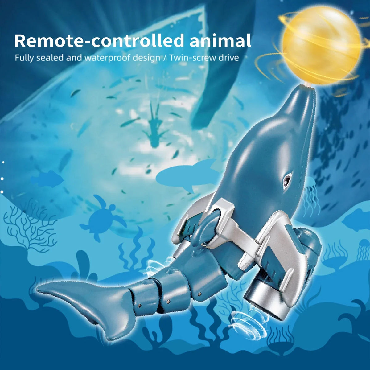 River Toy Boat /one Animal Boat Toy Kids Head Pool Remote Head Waterproof Ball Animal Pool boat,Demo Remote Dolphin Boat Head Water Click Water Water Remote Kids Waterproof