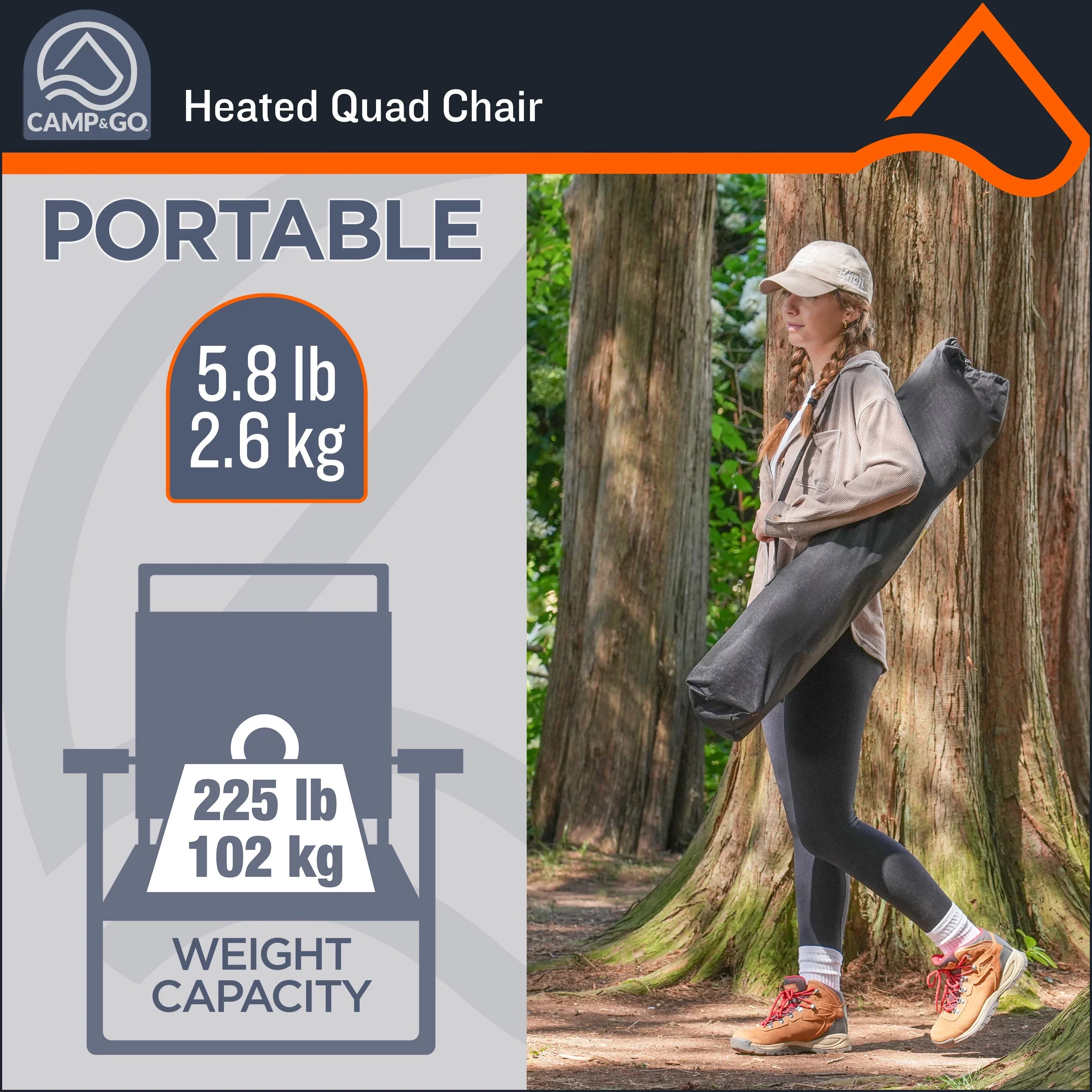 Deluxe Quad chair Heated