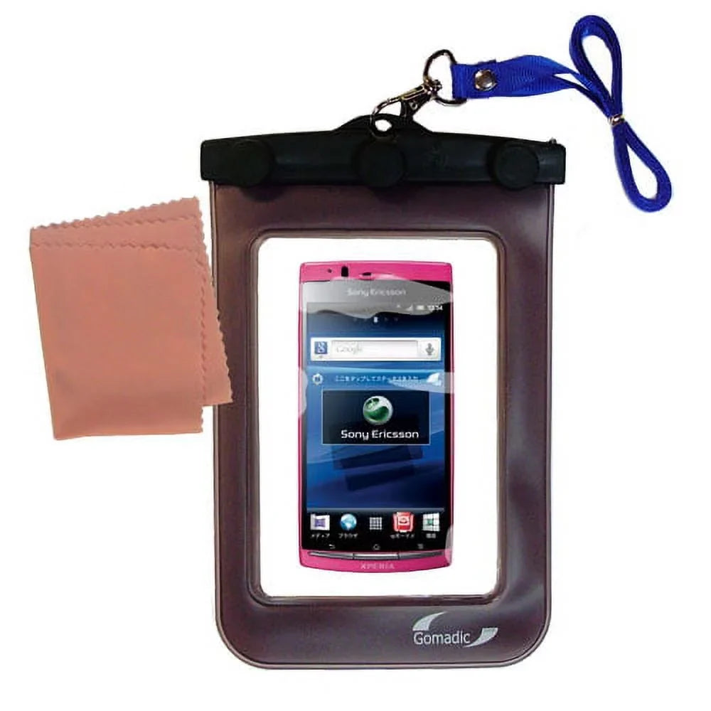 Underwater Sony Suitablefor the to Waterproof Gomadic Ericsson Protective Dry and Arc use Clean Case Xperia HD