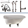 Filler Roll TKCTRN60-ORB4 Drain-Oil CI 60 Rd Kit Tub Bronze Rubbed Supplies Shower Top