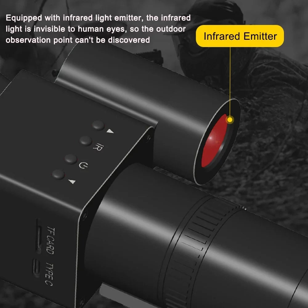 Handheld 8-24X Use Travellin Display 1.5X for with 320*320 Magnify Sight Day Connection Telescopic Tomshoo Huntings Photo PC Portable Sports and Outdoor Video Night 1.54inch Taking Function Support
