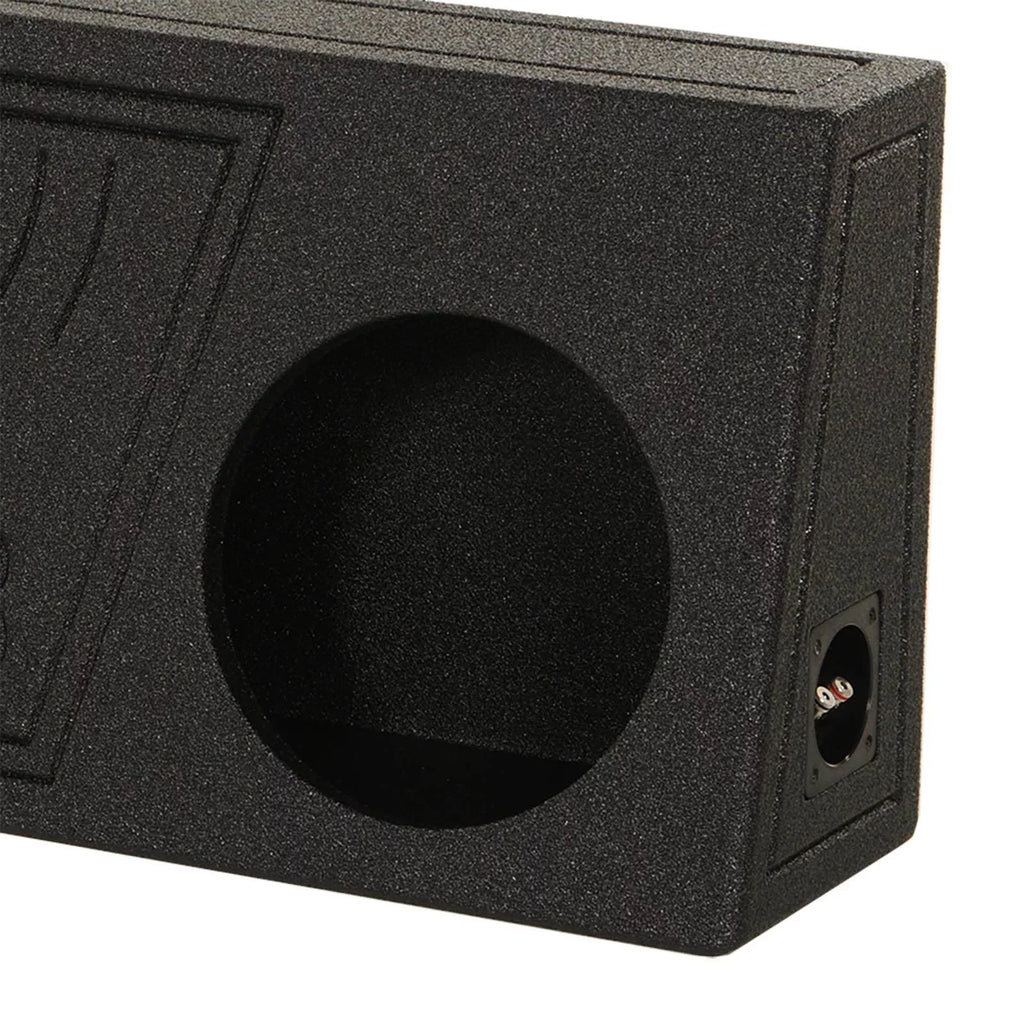 Black Pack) (2 Subwoofer Spray Vented Box QPower with 10" QBomb Bedliner Single