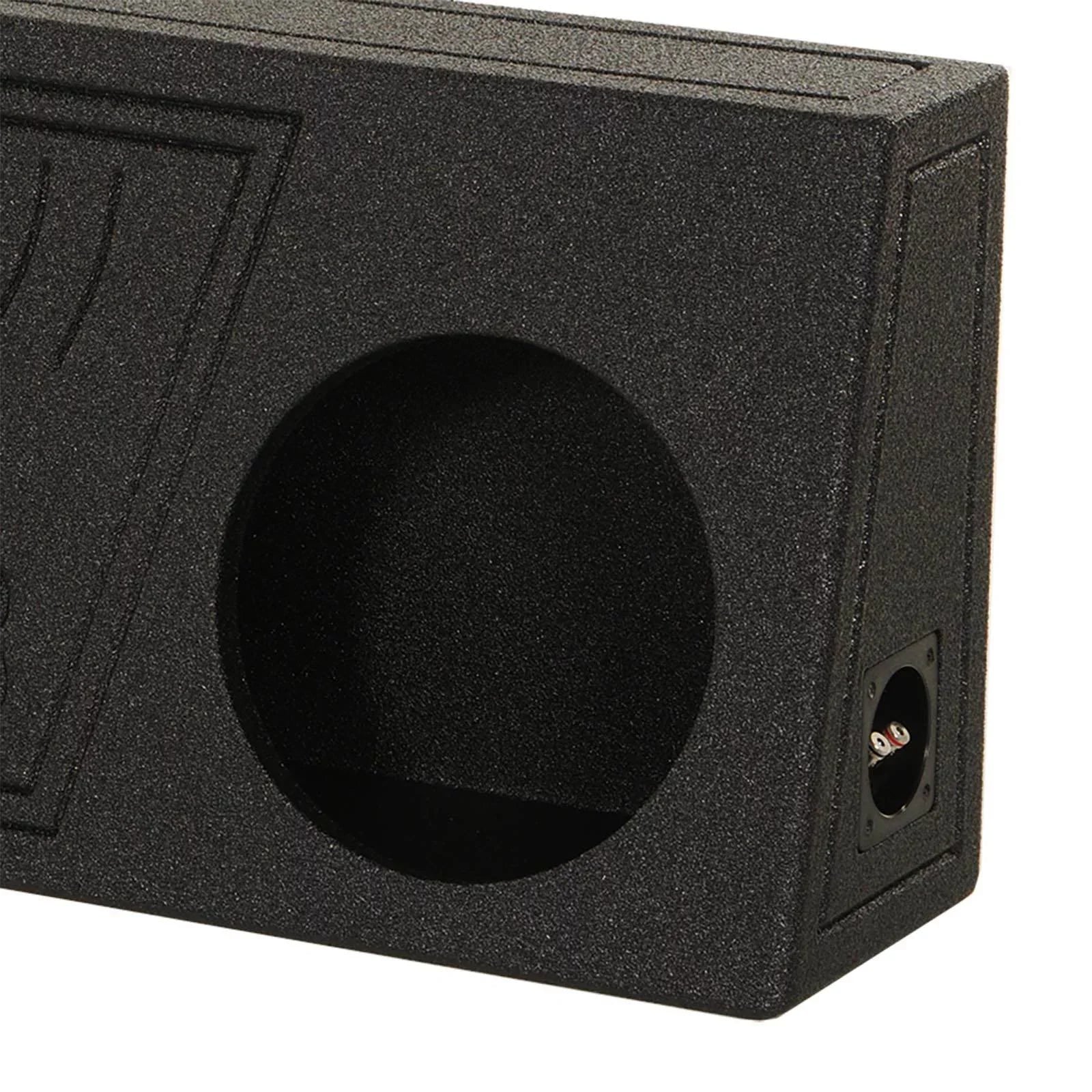Black Pack) (2 Subwoofer Spray Vented Box QPower with 10" QBomb Bedliner Single