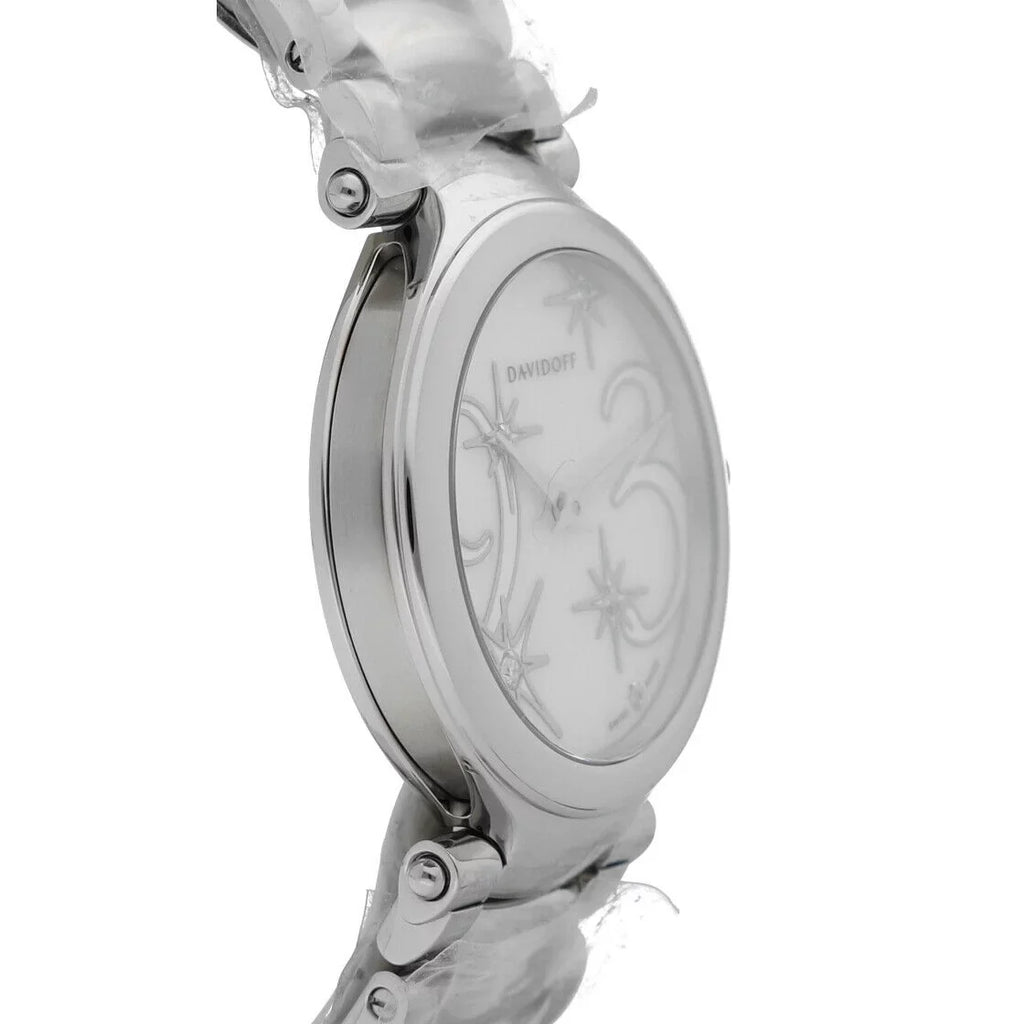 Women's 21156 Pearl Quartz 30mm Lady Davidoff of Watch Steel Stainless Mother