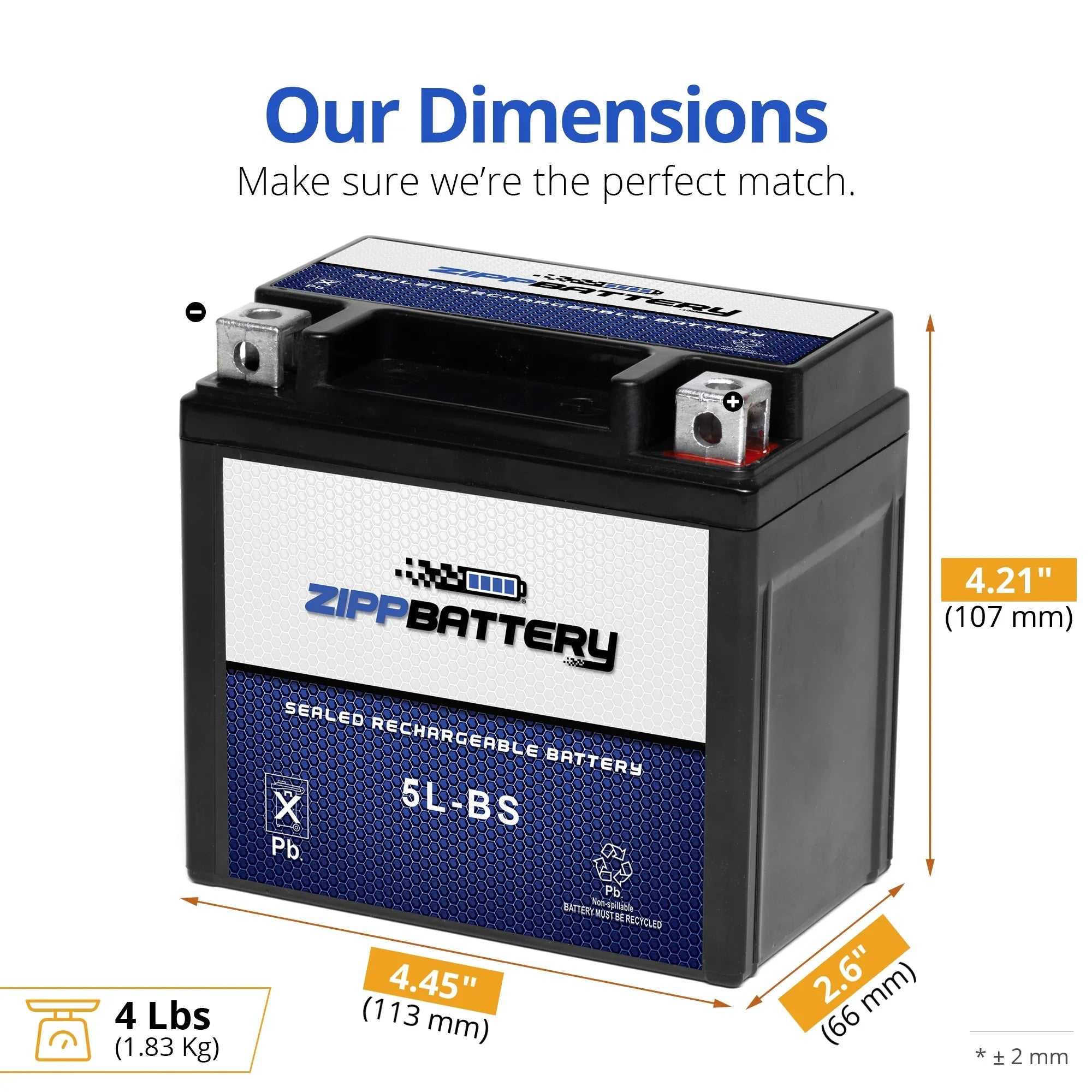 for Battery Atv Cat 90Cc Utility 2008 Ytx5L-Bs Arctic Battery Zipp Dvx90,