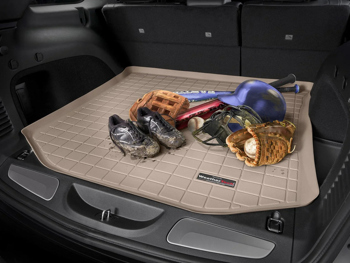compatible Seating, Black Liner - 2014-2015 Highlander 2nd Behind with Cargo WeatherTech Toyota Row Trunk