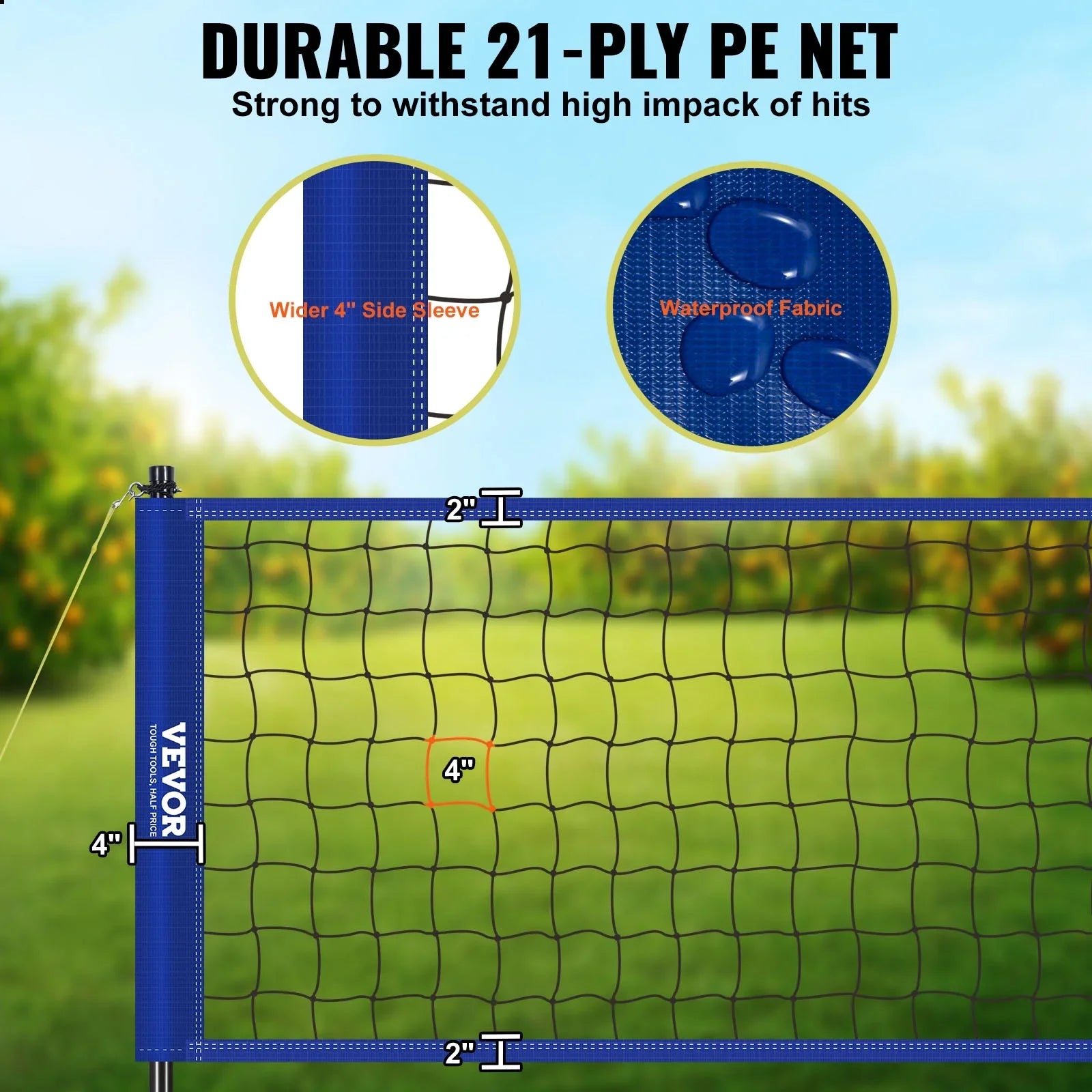 32ft Poles Portable Carrying BENTISM PVC x Pump Boundary 3ft Steel Adjustable Sports with & Volleyball, Outdoor Poles Height Net Volleyball for System Bag, Lines,