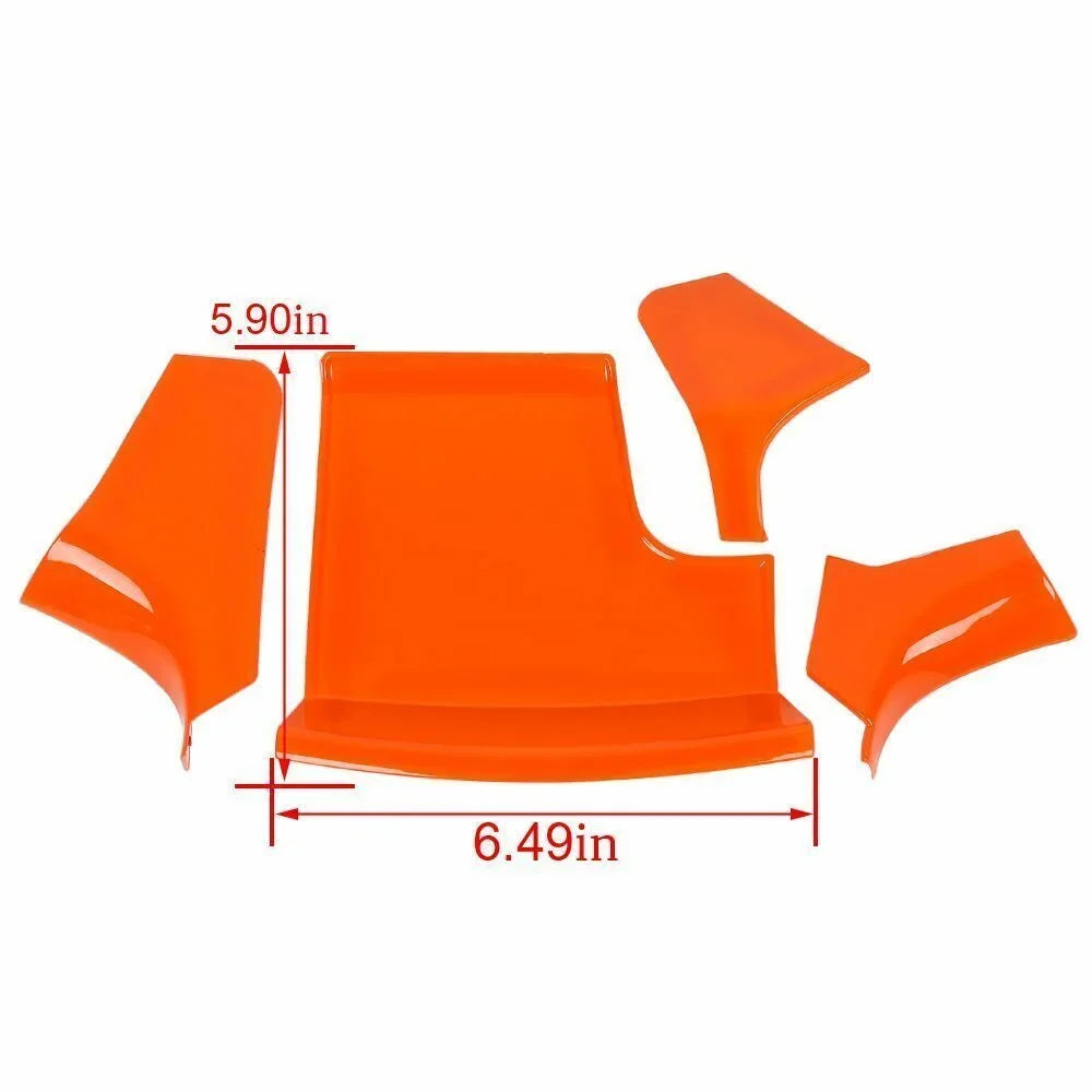 Set Inner Teledu Kit Center Dash 14x Console Orange Trim Cover