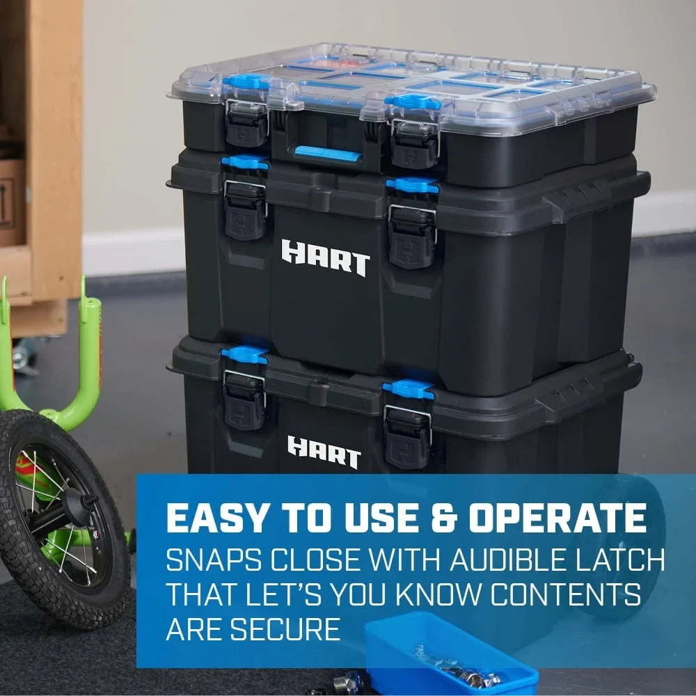 3 Storage Mobile for and Organization, System Toolbox Resin Plastic Toolbox Piece Stack System, Modular