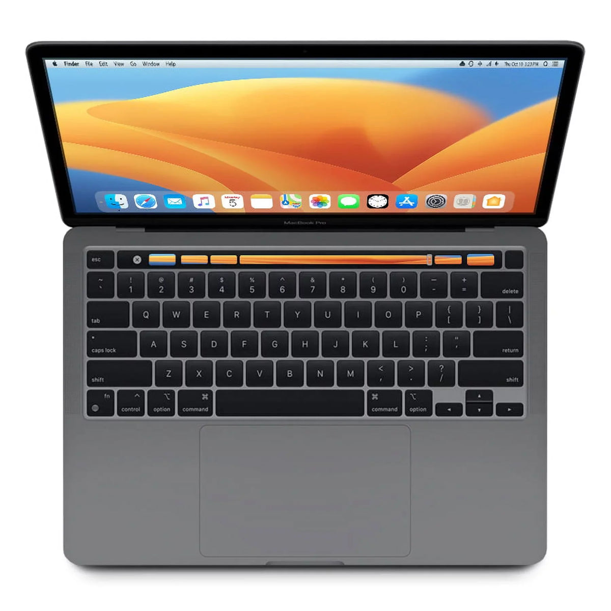 Display MR9Q2LL/A Macbook 2.7Ghz Sierra (Mid Adapter Core Space 256GB 2560x1600 13.3-inch Bar) i7 Included (Retina, OS Apple Quad (Good) Memory Gray, 8GB Touch Pro SSD Mac Pre-Owned 2018) Power