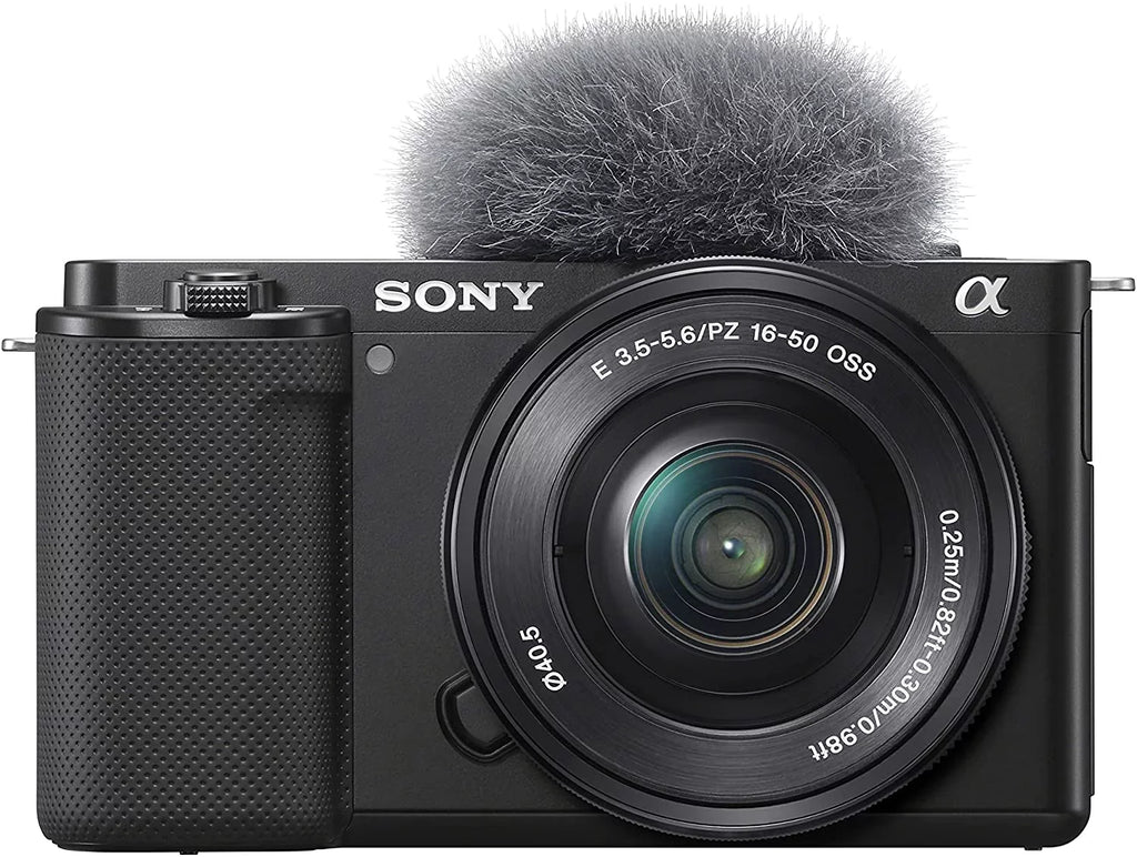 1.97", Megapixel 24.2 Mirrorless Sony with Alpha Lens, 0.63", Black ZV-E10L Camera