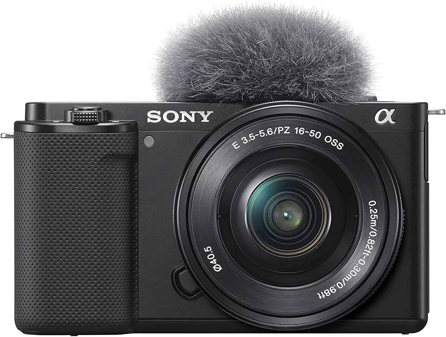 1.97", Megapixel 24.2 Mirrorless Sony with Alpha Lens, 0.63", Black ZV-E10L Camera