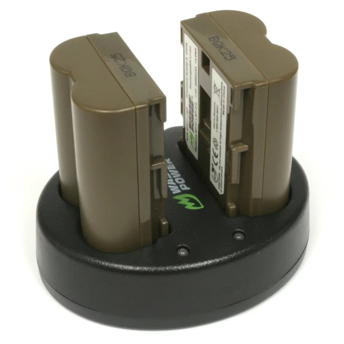 Power Battery BP-511, BP-512, BP-514 Canon Wasabi for (2-Pack) BP-511A, Dual Charger and