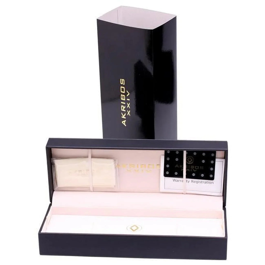 MOP Womens Dial Diamond Strap Swiss AK687YGW Quartz Watch Satin