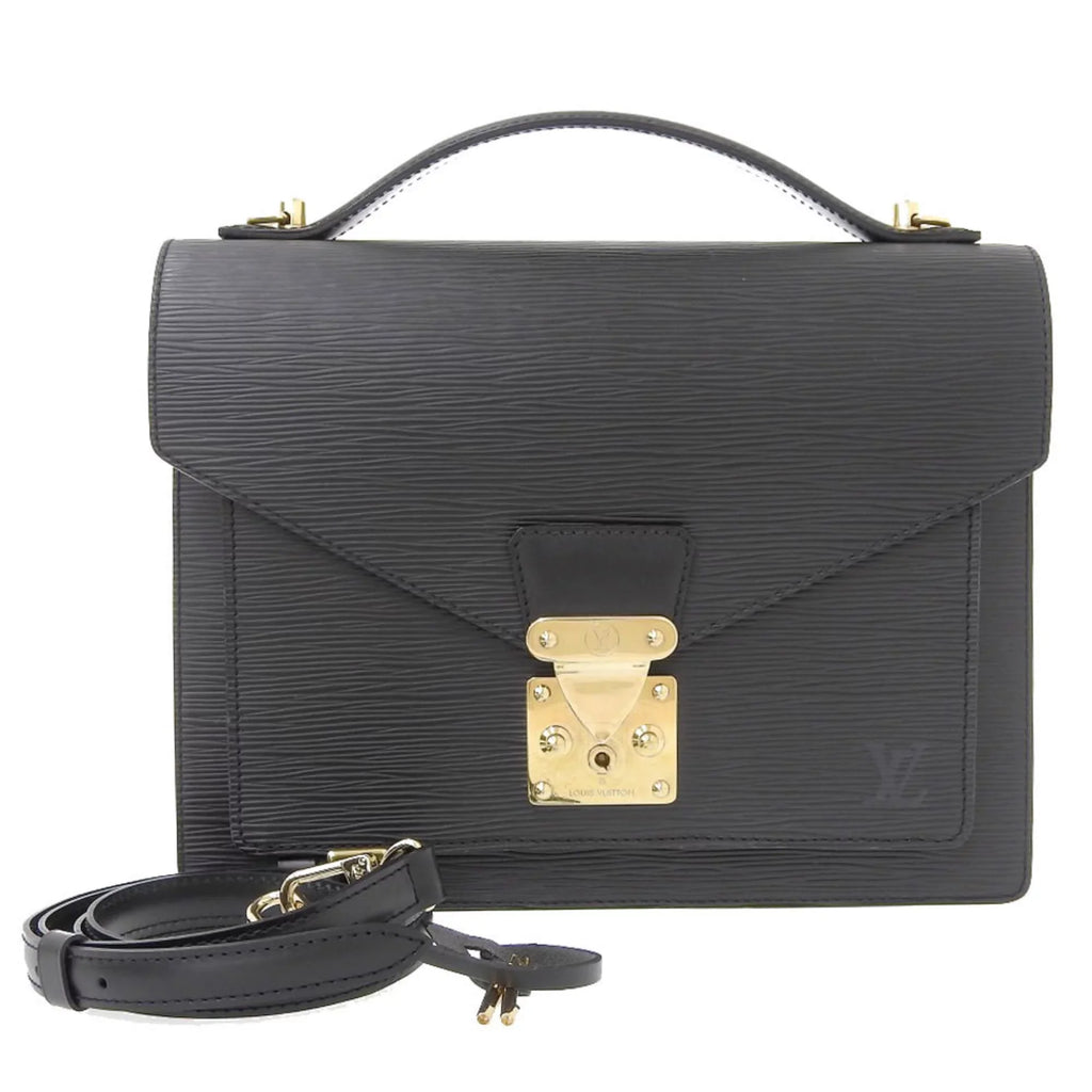 Bag Epi Noir 2WAY VUITTON Monceau Louis Vuitton LOUIS Authenticated Used M52122