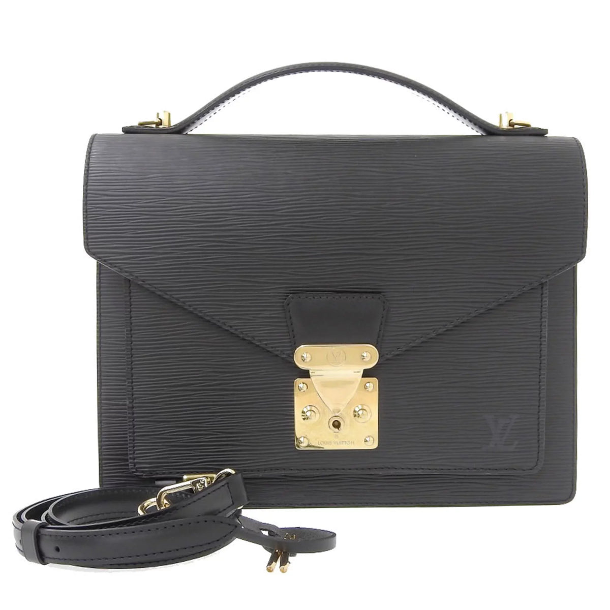 Bag Epi Noir 2WAY VUITTON Monceau Louis Vuitton LOUIS Authenticated Used M52122