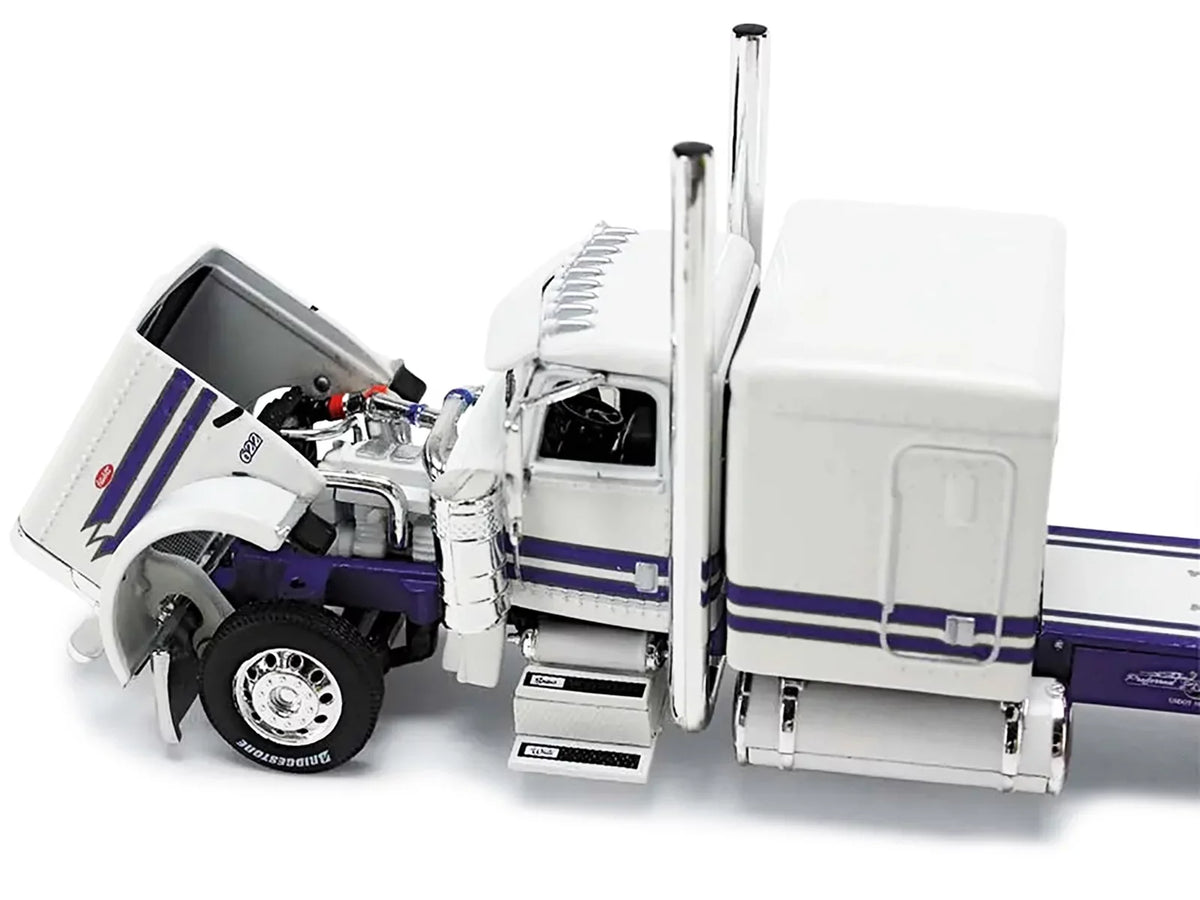 DCP Heil PMI 69-1297 63" White Gear Tanker, Fuel Sleeper 389 1/64 Peterbilt First Rigs w/ Snow #8: Big