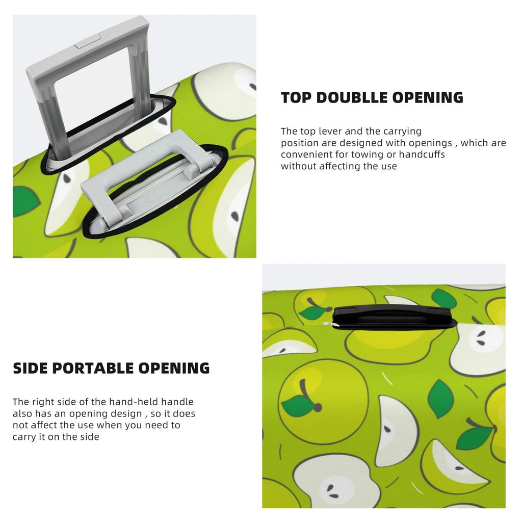 Cover Luggage Green Print - Inch Junzan Protector Suitcase Fits Fashion Apple 18-32 Luggage Washable