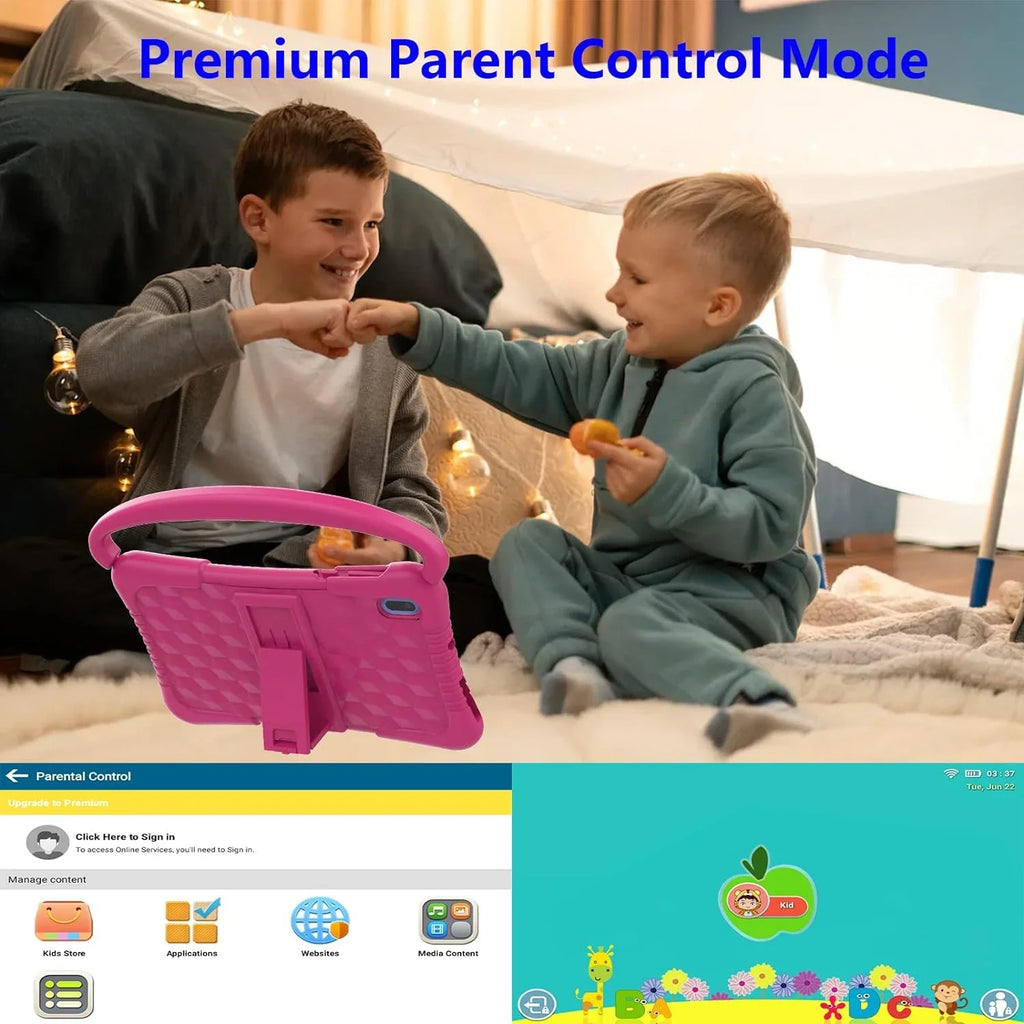 Camera Kids inch Educational Control, Kids Android Kids for Tablets WiFi Netflix Kids Pre-Installed Software Tablet 11 Kid-Proof YouTube Tablet 32G Dual with Parental Toddler 7 Games Tablet