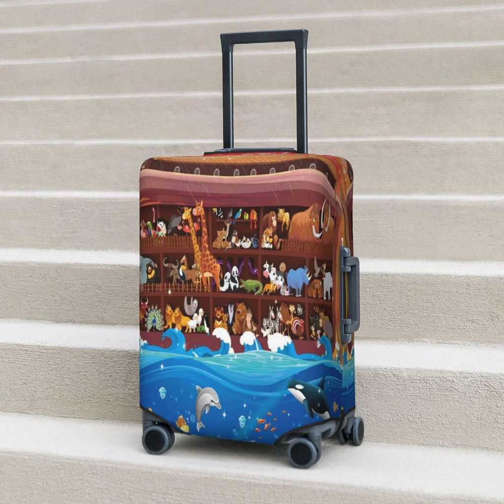 Noah'S - Ark2 Suitcase Fashion Cover Junzan Protector Luggage Washable Print On Inch Animals Luggage 18-32 Fits