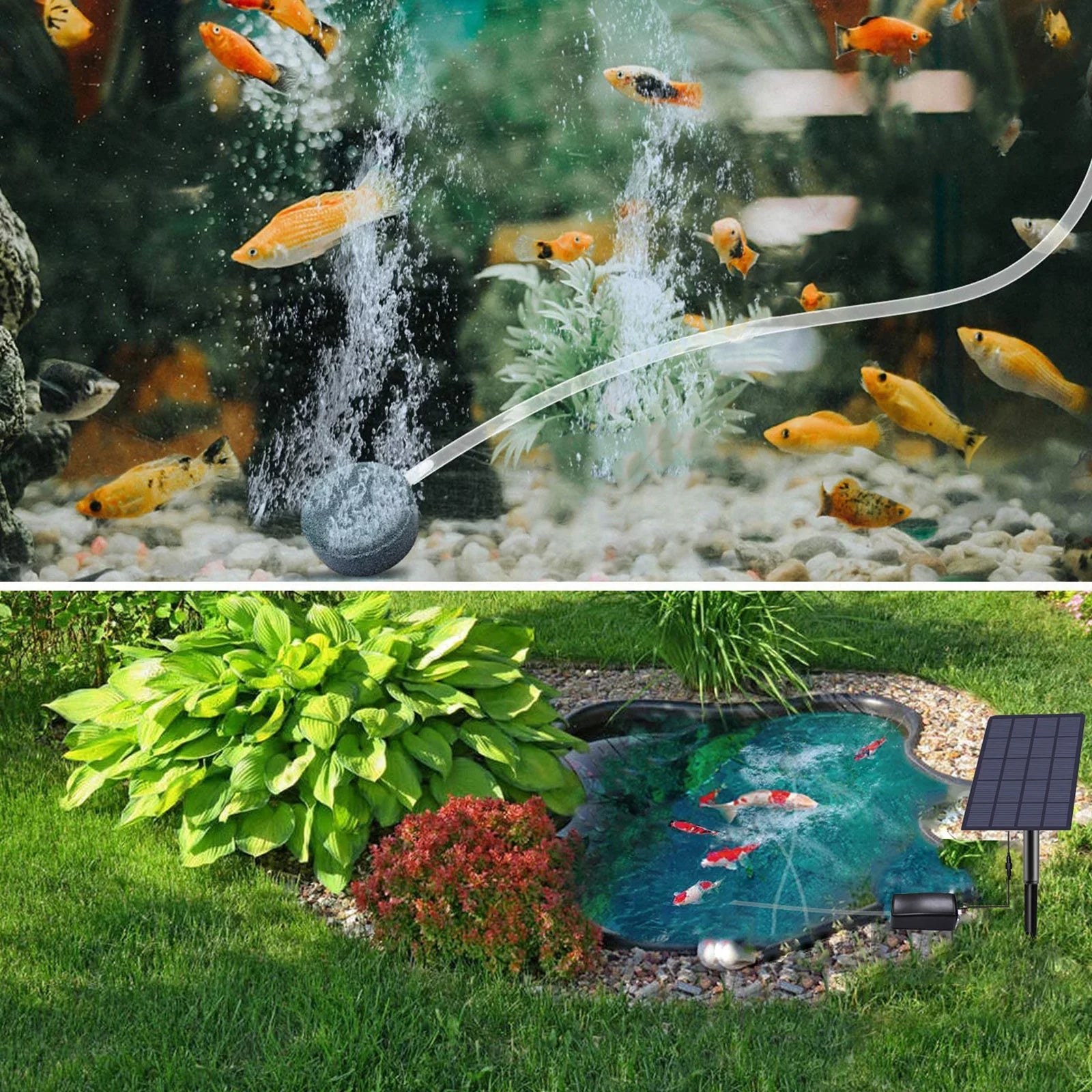 Pond Pipe Air for Air Plug-in 2W Pump Oxygenator Pool Pump Oxygen Fishing Fish with Fish Aerator Aerator Oxygen Solar Aquarium Bubble Stones moobody Garden