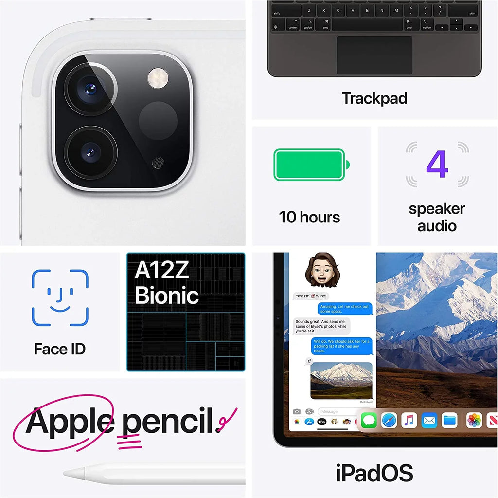 WiFi, Apple Pro Gray (2nd Gen, (Refurbished) iPad 256GB) Space 2020) Restored (11in,