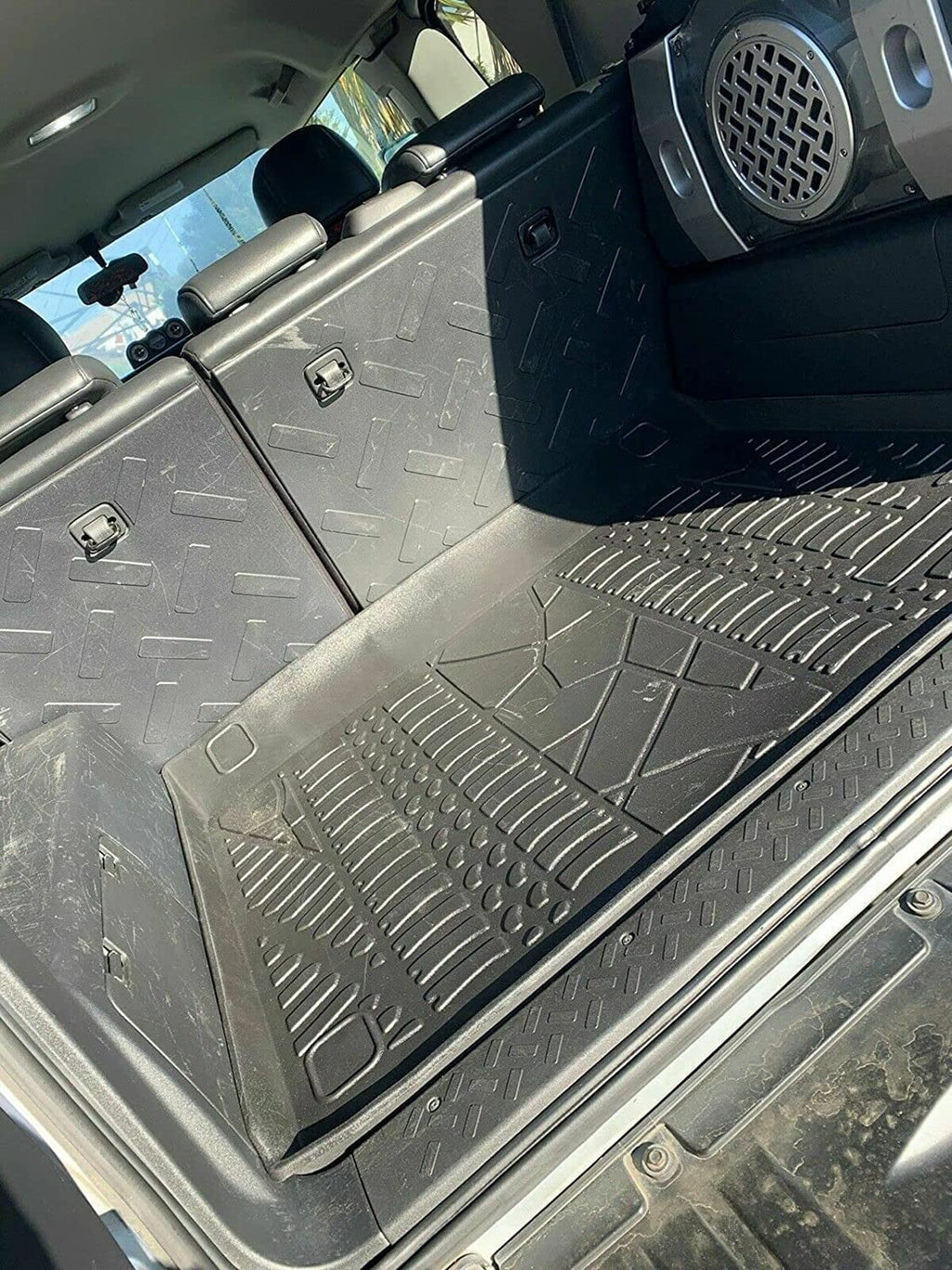 EA to Pre-Cut Mat Liner Trunk Lip Easy – Toyota Cruiser FJ – – Cargo for Weather-Resistant Design Install – – Rubber EACCESSORIES for Mats Trunk Trunk Cars Car Mat Raised 2007-2014 Laser Non-Slip with