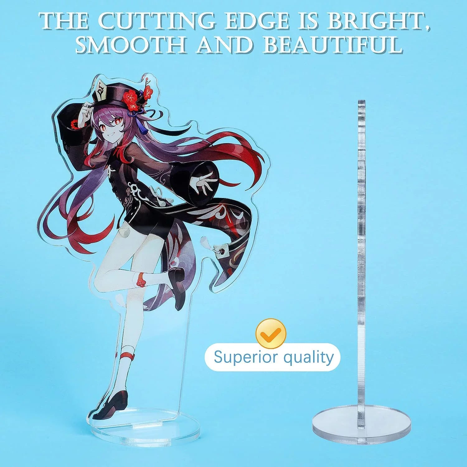 Fans' Characters Exquisite Collection Character Acrylic Game Figure,Colorful for Impact Stand and Design (Mona) Genshin