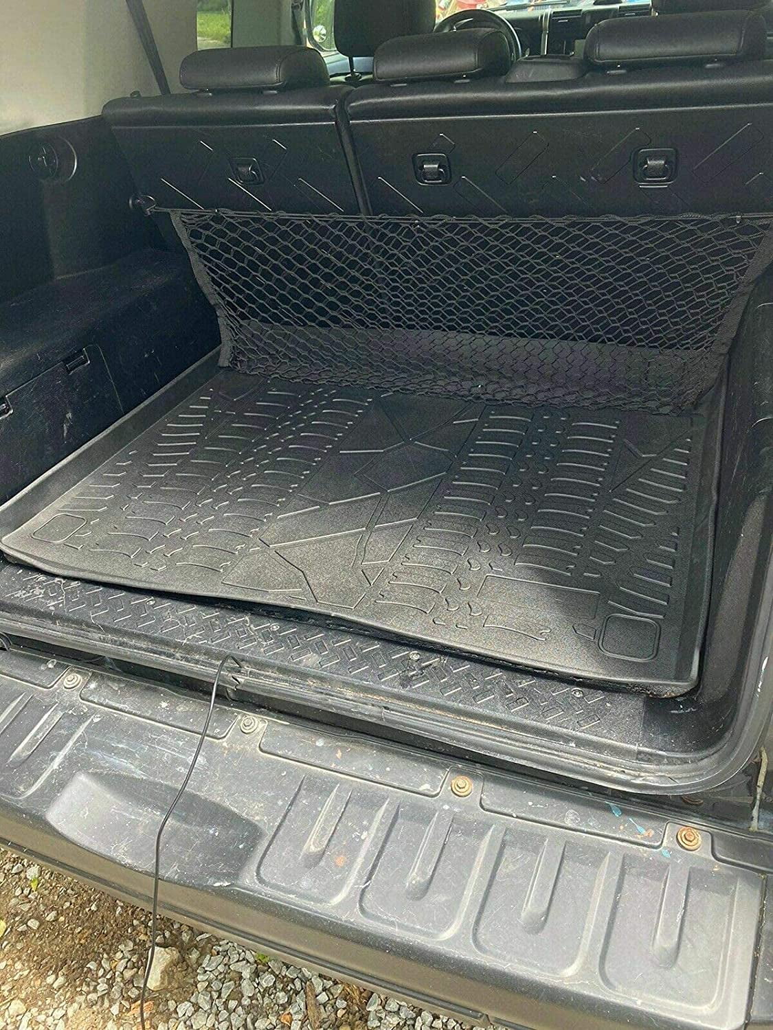 EA to Pre-Cut Mat Liner Trunk Lip Easy – Toyota Cruiser FJ – – Cargo for Weather-Resistant Design Install – – Rubber EACCESSORIES for Mats Trunk Trunk Cars Car Mat Raised 2007-2014 Laser Non-Slip with