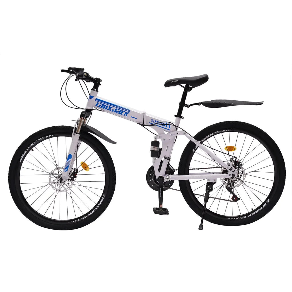 Disc Brake Bicycle Bike Bikes 26" MTB Mountain Folding Speed 21 SHZICMY Dual Men School