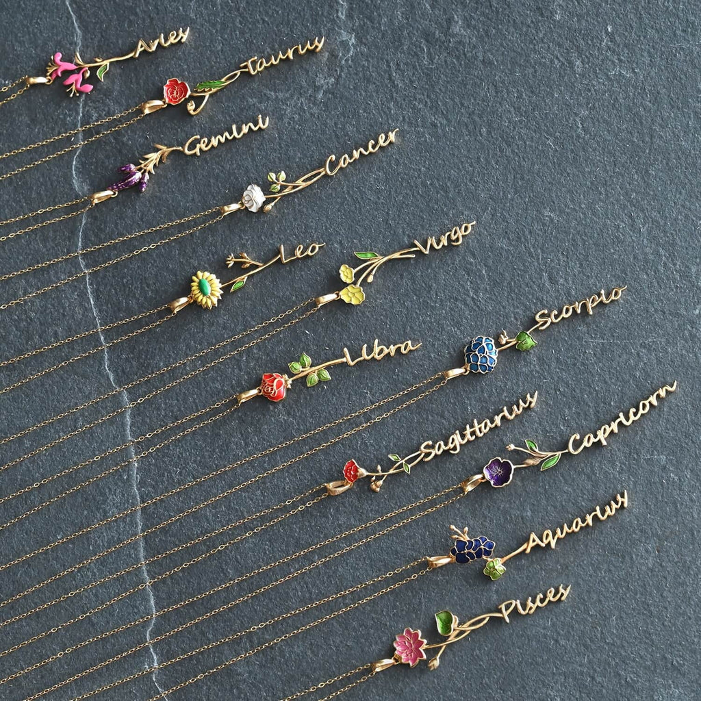 Pendant Sterling Size Aries Women Women Gold Birthday Birth Enameled Women Shop for for Jewelry Honeysuckle Gifts 925 for Plated 14K 16-18" Green Zodiac Silver Pink LC Yellow Gifts Necklace