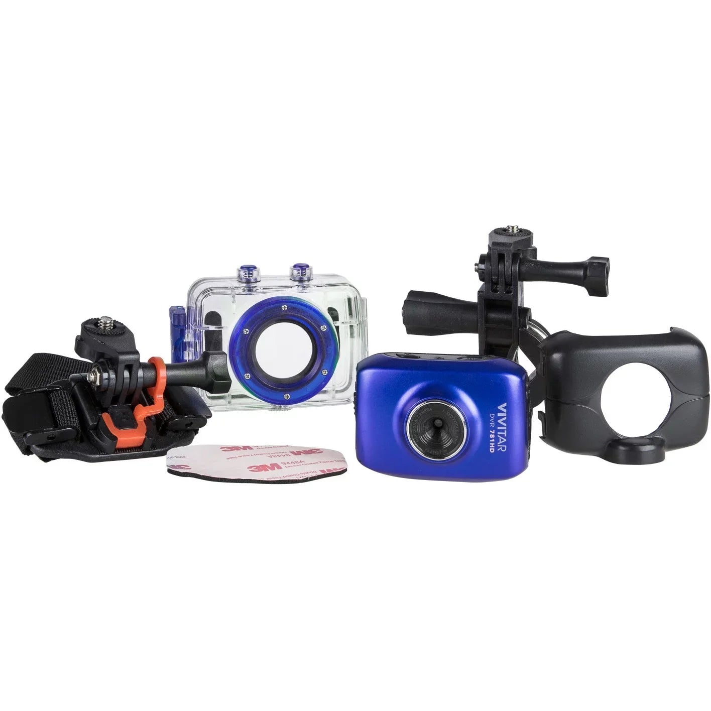 Display Pro Action 1.4" 1.3 Megapixel DVR781 with Camcorder Accessories Vivitar Series
