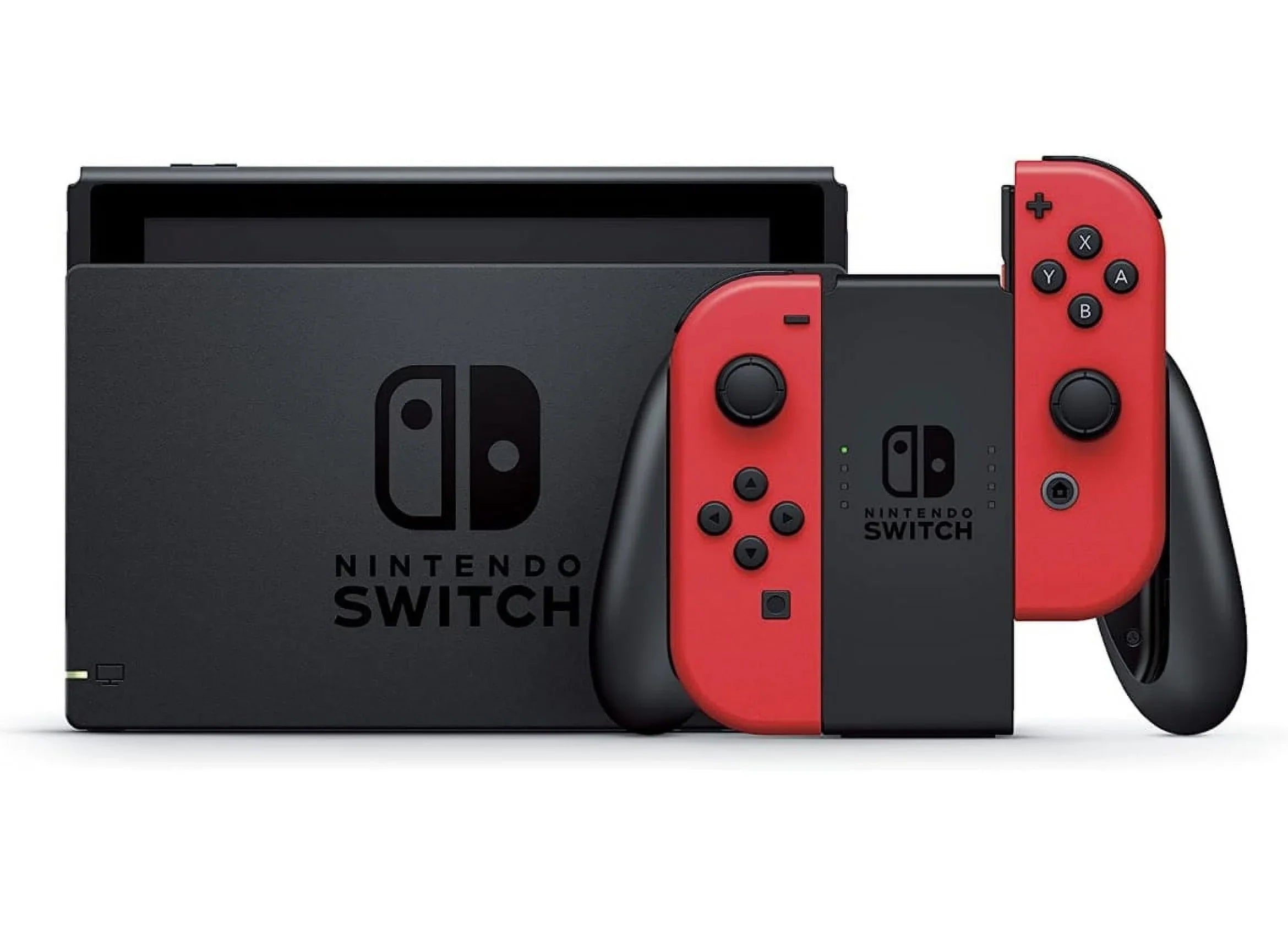 SD with Nintendo - Three Case One Red Bundle Bundle Carrying Micro 3 Download Mario Luigi's New with Switch Choose of Switch Joy-Con Mario Mansion Games - & 64GB -