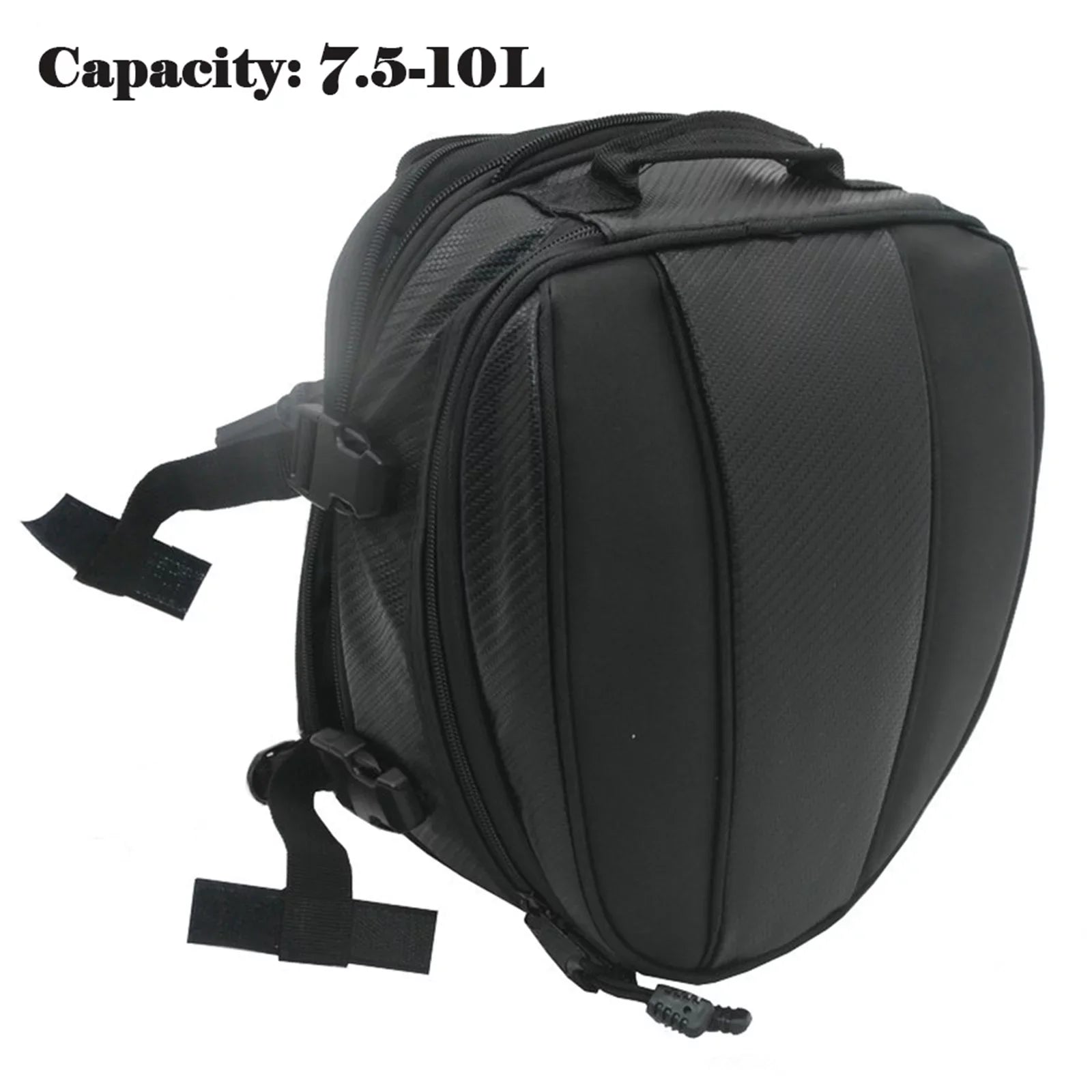 Leather Luggage Motorcycle Expandable Bag Bag Pack PU Rear Seat Tail