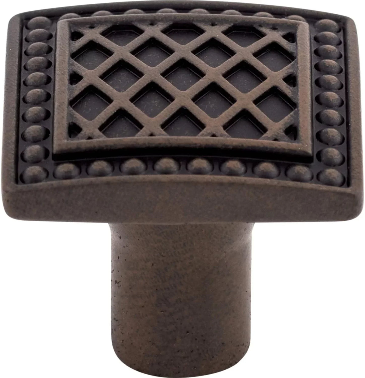 Square Knob Rouge Trevi Finish: