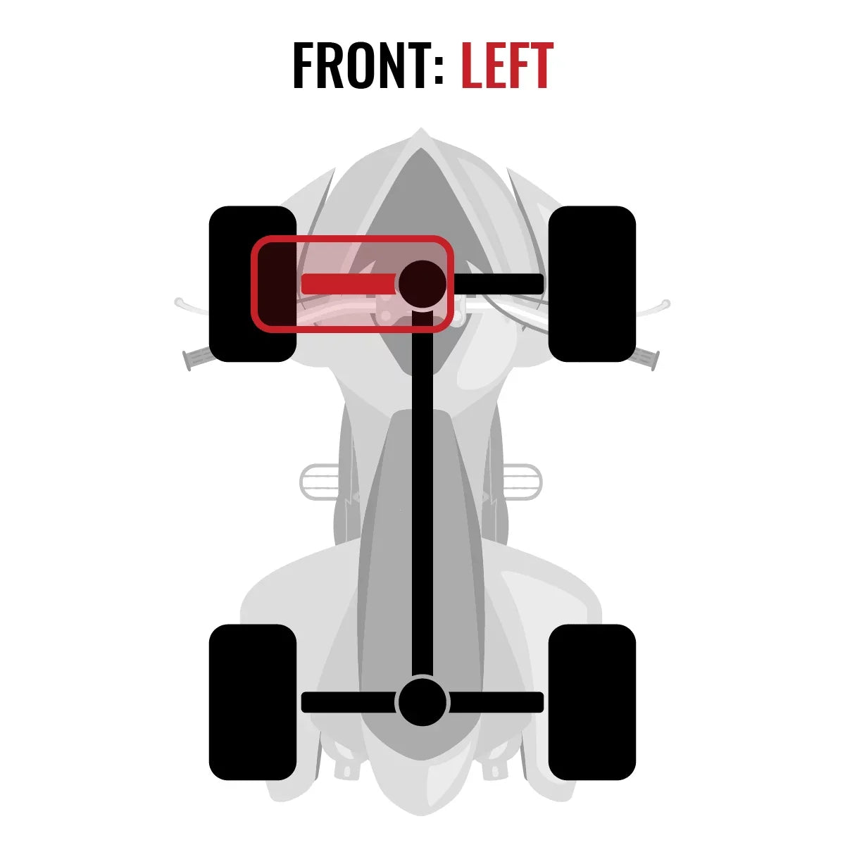 XT LTD Axle 1000 EFI Outlander Sixity Can-Am compatible with 4X4 Front - MAX 2015 Left