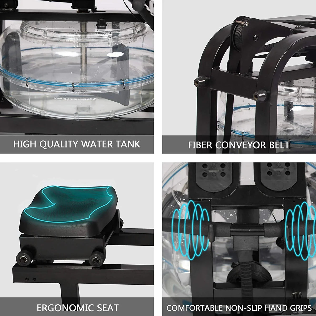 Water Rowig LCD Body Gym With Adjustable Moitor For Traiig Home Exercise Rower Resistace Whole Equipmet Water Machie Idoor