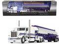 DCP Heil PMI 69-1297 63" White Gear Tanker, Fuel Sleeper 389 1/64 Peterbilt First Rigs w/ Snow #8: Big