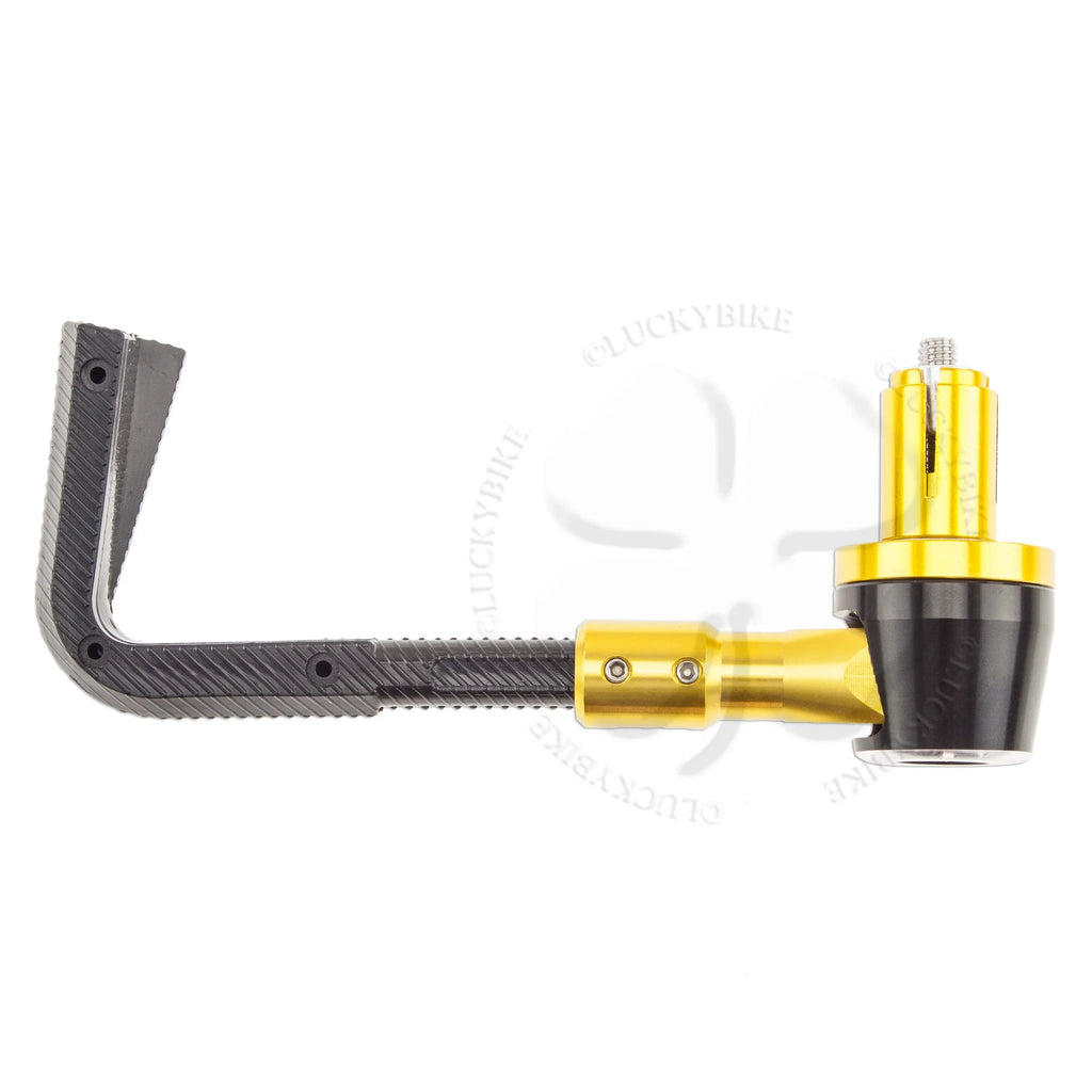 Gold Race Bar Guard 6mm Hand Block 7/8" Universal End PVC & Lever CNC