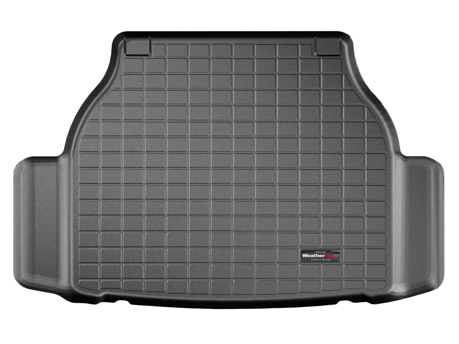 Cargo 2011-2015 compatible Jaguar Series XJ Trunk, with WeatherTech Trunk Liner Black -