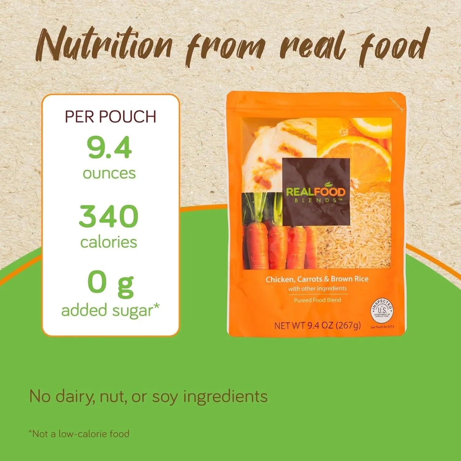 Tube Real - Oz Carrots - 9.4 Fed 12) of Orange Chicken, People for Pouch Meals Brown & (Pack Rice Blends - Food
