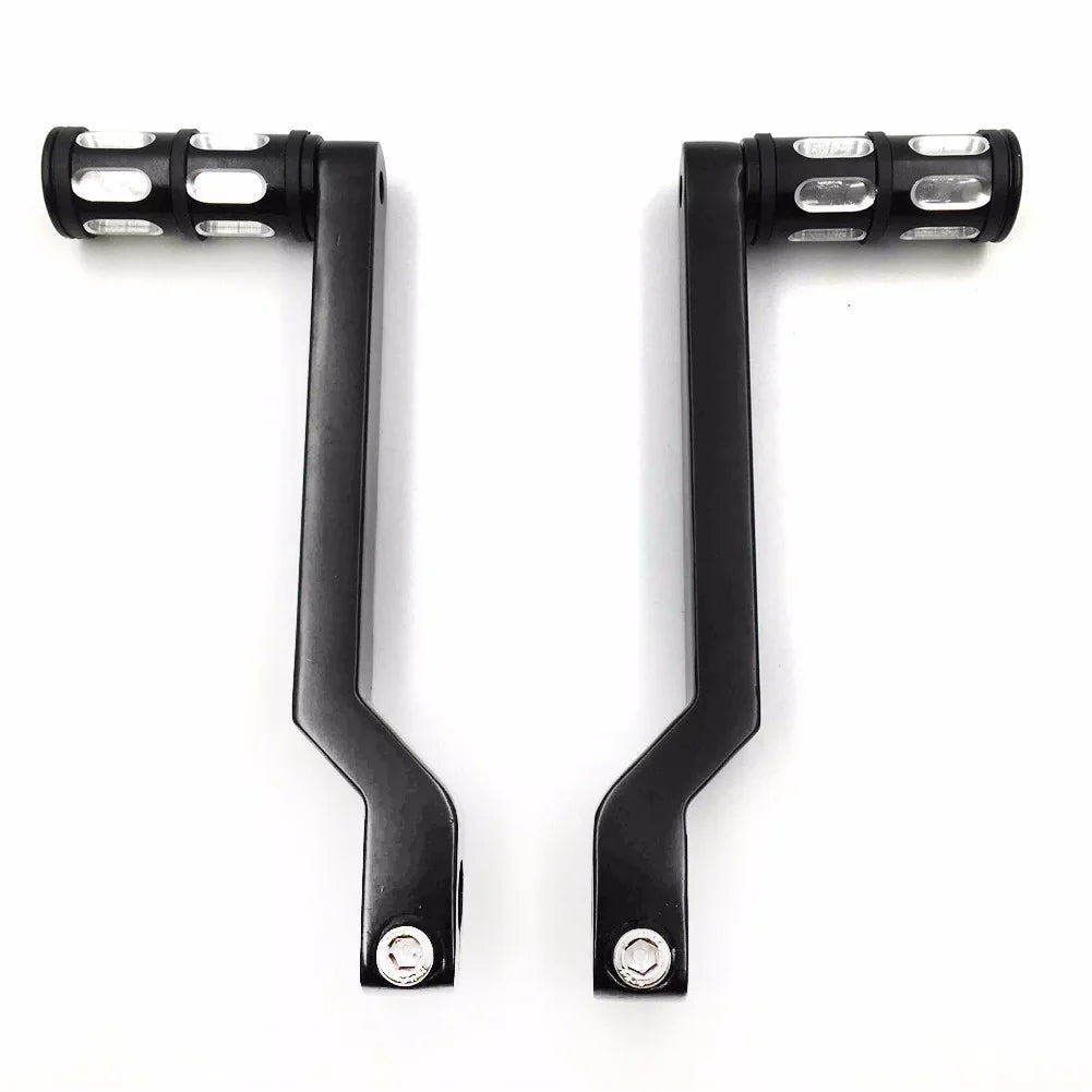 and Shift later 009C- Shifter Aluminum Levers Fat Pegs 1980 Black Levers/Gear Harley For Shift w/ HTT- Heel Davidson FLSTF Style Toe Motorcycle Boy Pedal
