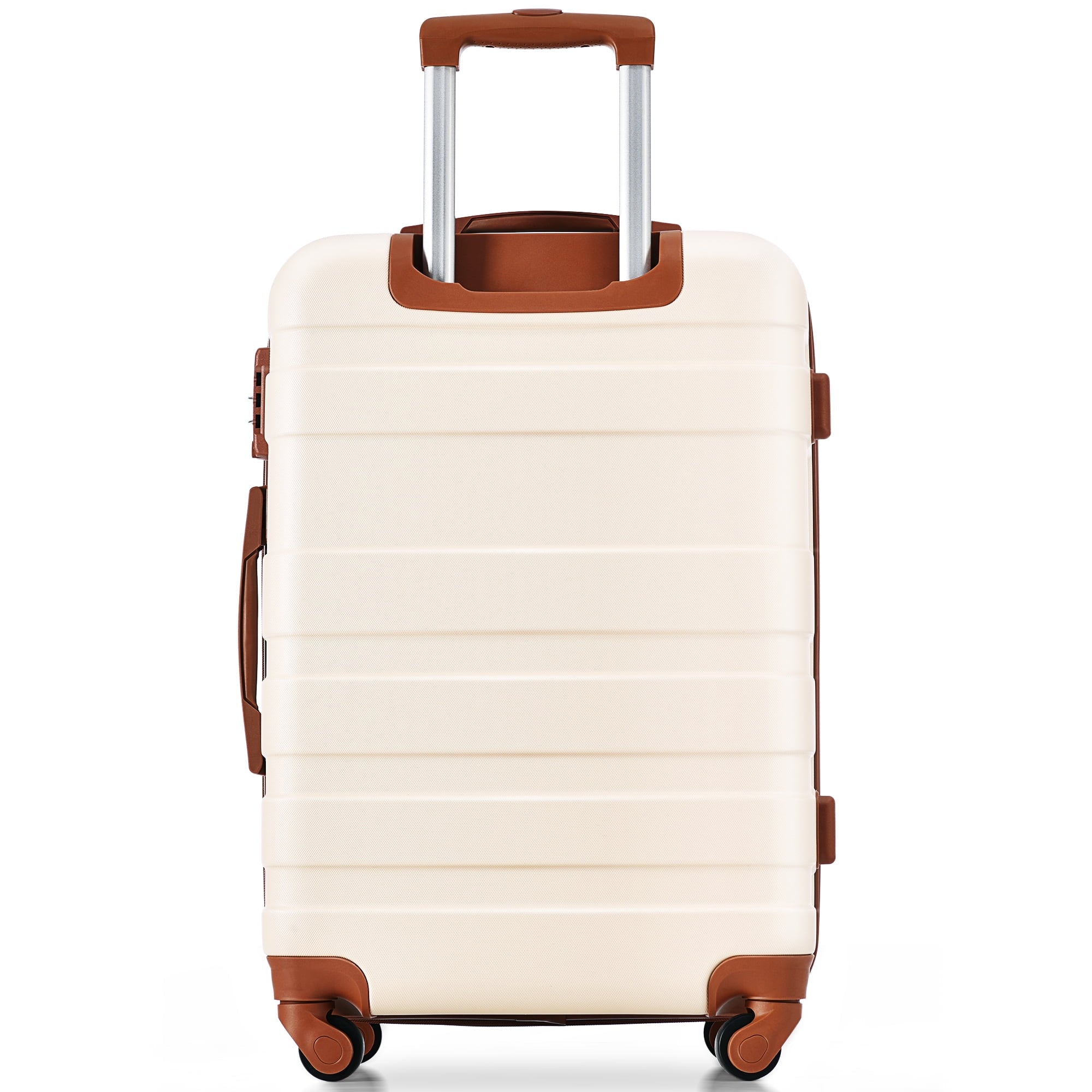 TSA Lightweight and Durable brown) Hardside Clearance Suitcase Sets Lock Expandable Luggage ABS sets Suitcase Luggage 3pcs Hardshell 20''24''28''(ivory Model Spinner with Wheels New