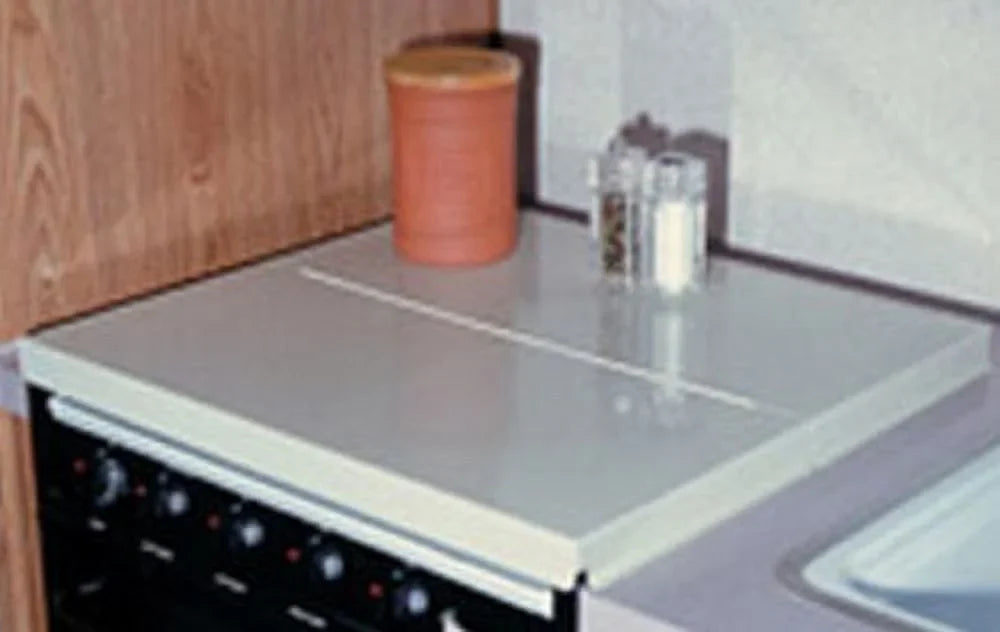 White Camco Universal Features 43557 - Cover, a Fit Stove Top