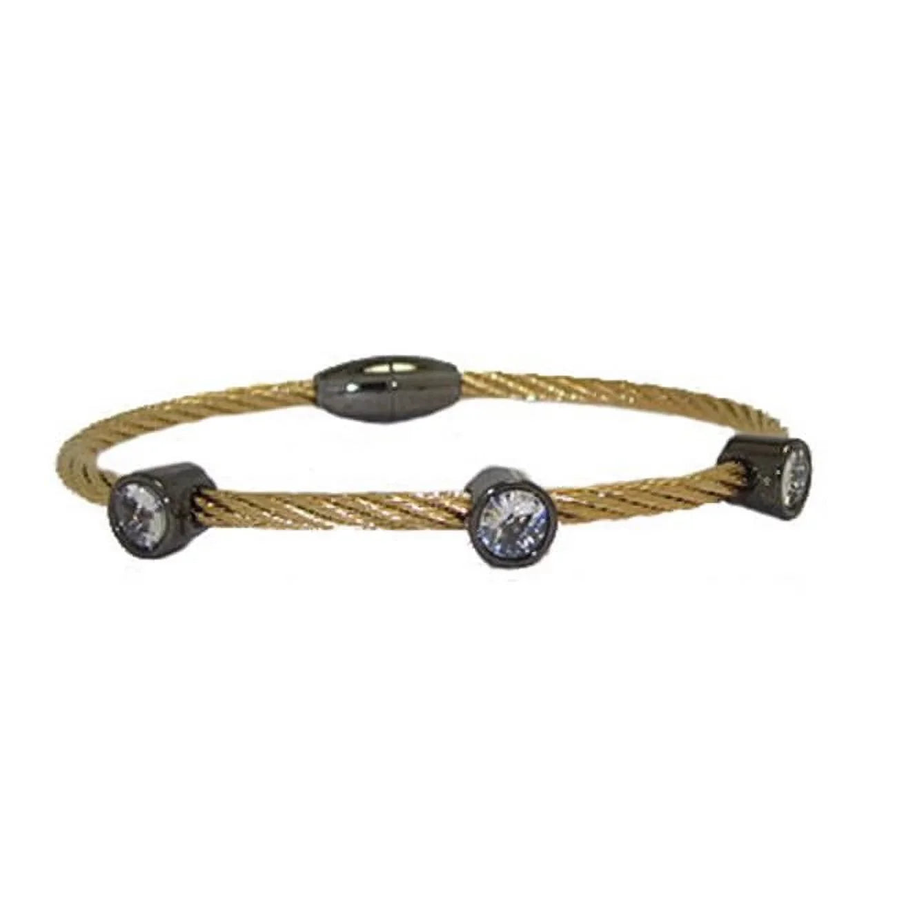 Bangle TwoTone Bracelet 9323GHC MX Jewelry Designer