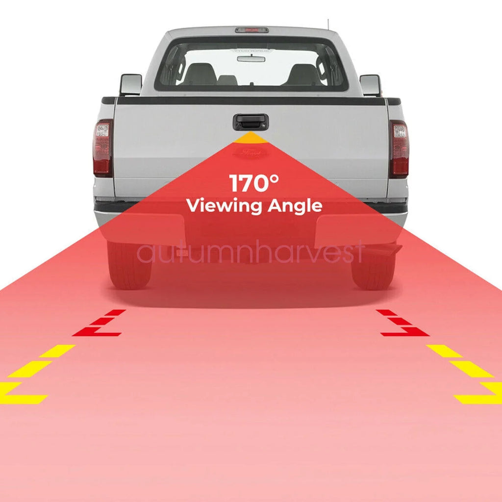 Camera View for Tailgate Backup Rear Camera F150/F250/F350/F450 with Ford Handle